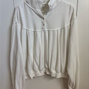 NWOT Aerie Soft Life Button-Up Sweatshirt